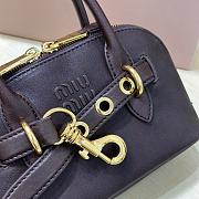 Forotk Miu Miu Aventure Nappa Leather Bag Dark Brown 21 x 13,2 x 8cm - 3