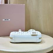 Fortok Miu Miu Arcadie Matelassé Nappa Leather Mini-bag White 19x10x5cm - 5