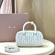 Fortok Miu Miu Arcadie Matelassé Nappa Leather Mini-bag White 19x10x5cm - 6