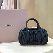 Fortok Miu Miu Arcadie Matelassé Nappa Leather Mini-bag Black 19x10x5cm - 6