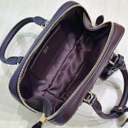 Fortok Miu Miu Arcadie Matelassé Nappa Leather Mini-bag Chocolate Brown 19x10x5cm - 5
