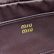 Fortok Miu Miu Arcadie Matelassé Nappa Leather Mini-bag Chocolate Brown 19x10x5cm - 2