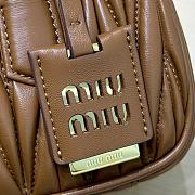 Fortok Miu Miu Arcadie Matelassé Nappa Leather Mini-bag Brown 19x10x5cm - 2