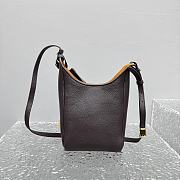 Fortok Miu Miu leather bucket bag Chocolate dark brown 16x8x25cm - 3