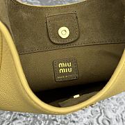 Fortok Miu Miu leather bucket bag Yellow 16x8x25cm - 5