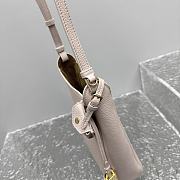 Fortok Miu Miu leather bucket bag Beige Pink 16x8x25cm - 6