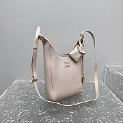 Fortok Miu Miu leather bucket bag Beige Pink 16x8x25cm - 3