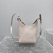 Fortok Miu Miu leather bucket bag Beige Pink 16x8x25cm - 4