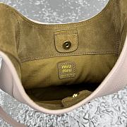 Fortok Miu Miu leather bucket bag Beige Pink 16x8x25cm - 2
