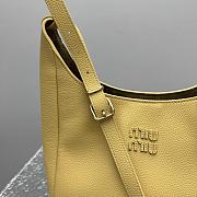 Fortok Miu Miu leather bucket bag Yellow 23x12x32cm  - 5