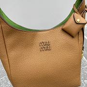 Fortok Miu Miu leather bucket bag Brown 23x12x32cm  - 6