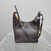 Fortok Miu Miu leather bucket bag Chocolate Dark Brown 23x12x32cm  - 4