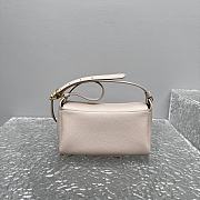 Fortok Miu Miu Madras leather shoulder bag Light Beige Pink 19x7x10cm - 6