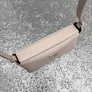 Fortok Miu Miu Madras leather shoulder bag Light Beige Pink 19x7x10cm - 3
