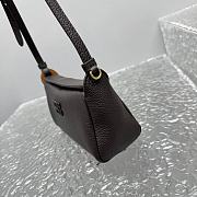 Fortok Miu Miu Madras leather shoulder bag Dark Chocolate Brown 19x7x10cm - 6