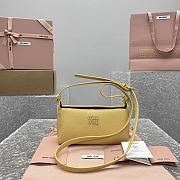 Fortok Miu Miu Madras leather shoulder bag Yellow 19x7x10cm - 1