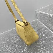 Fortok Miu Miu Madras leather shoulder bag Yellow 19x7x10cm - 6