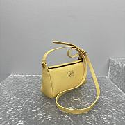 Fortok Miu Miu Madras leather shoulder bag Yellow 19x7x10cm - 5