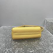 Fortok Miu Miu Madras leather shoulder bag Yellow 19x7x10cm - 4