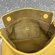 Fortok Miu Miu Madras leather shoulder bag Yellow 19x7x10cm - 2