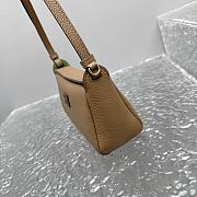 Fortok Miu Miu Madras leather shoulder bag Brown 19x7x10cm - 5
