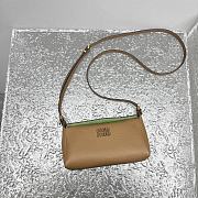 Fortok Miu Miu Madras leather shoulder bag Brown 19x7x10cm - 2