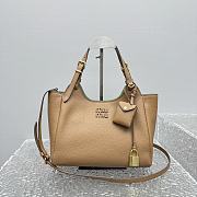 Fortok Miu Miu leather handbag Brown 26x13x17cm  - 6