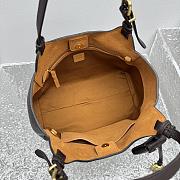 Fortok Miu Miu leather handbag Dark Chocolate Brown 26x13x17cm  - 4