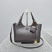 Fortok Miu Miu leather handbag Dark Chocolate Brown 26x13x17cm  - 3
