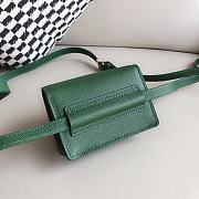 Fortok Jacquemus Le Bello leather Bag Green 12cm - 6