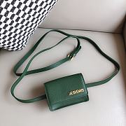 Fortok Jacquemus Le Bello leather Bag Green 12cm - 5