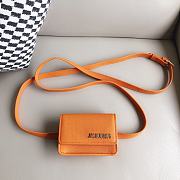 Fortok Jacquemus Le Bello leather Bag Orange 12cm - 4