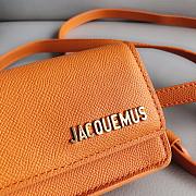 Fortok Jacquemus Le Bello leather Bag Orange 12cm - 2
