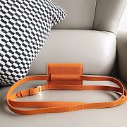 Fortok Jacquemus Le Bello leather Bag Orange 12cm - 3