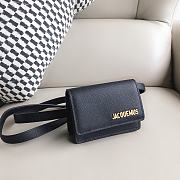 Fortok Jacquemus Le Bello leather Bag Black 12cm - 3