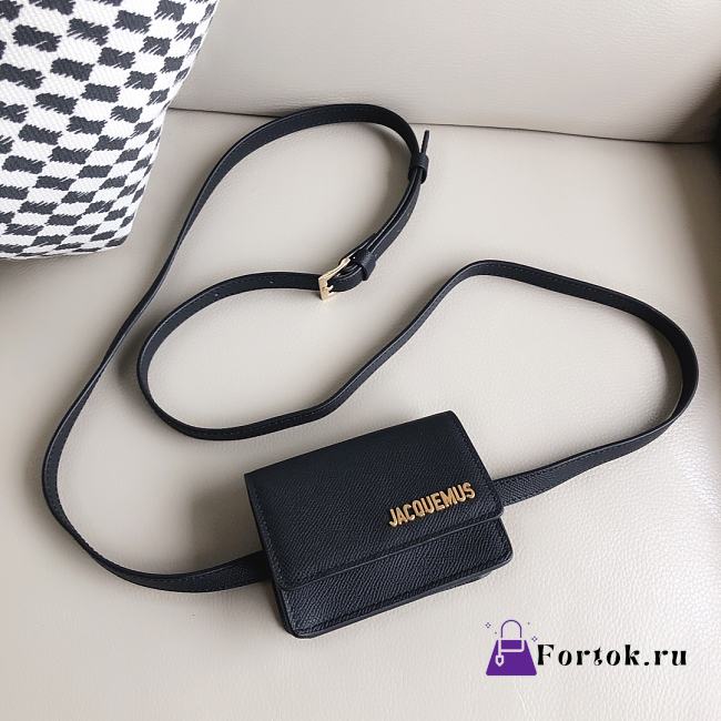 Fortok Jacquemus Le Bello leather Bag Black 12cm - 1