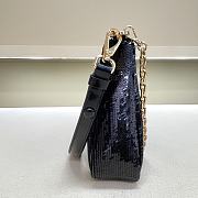 Fortok Prada Re-Edition Re-Nylon and Sequin Black 23X13X6.5cm - 6