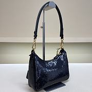 Fortok Prada Re-Edition Re-Nylon and Sequin Black 23X13X6.5cm - 5