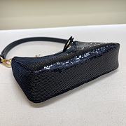 Fortok Prada Re-Edition Re-Nylon and Sequin Black 23X13X6.5cm - 4
