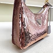 Fortok Prada Re-Edition Re-Nylon and Sequin Pink 23X13X6.5cm - 6