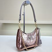 Fortok Prada Re-Edition Re-Nylon and Sequin Pink 23X13X6.5cm - 4