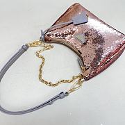 Fortok Prada Re-Edition Re-Nylon and Sequin Pink 23X13X6.5cm - 3