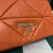 Fortok Prada System nappa leather patchwork shoulder bag orange 24x15x7.5cm - 2