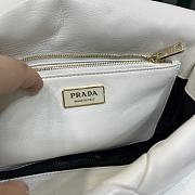 Fortok Prada System nappa leather patchwork shoulder bag White 24x15x7.5cm - 4