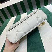 Fortok Prada System nappa leather patchwork shoulder bag White 24x15x7.5cm - 5