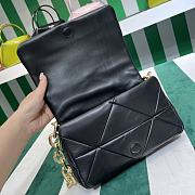 Fortok Prada System nappa leather patchwork shoulder bag Black 24x15x7.5cm - 4