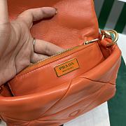 Fortok Prada System nappa leather patchwork shoulder bag Orange 21x15x6.5cm - 3