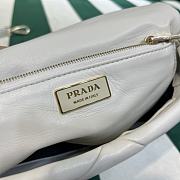 Fortok Prada System nappa leather patchwork shoulder bag White 21x15x6.5cm - 6