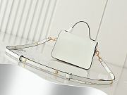 Fortok Tory Burch T Robinson Small Top-handle Bag White 19x14x6cm - 3