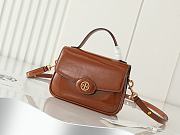 Fortok Tory Burch T Robinson Small Top-handle Bag Brown 19x14x6cm - 1